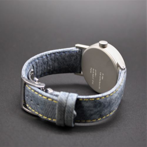 特別仕様 ekiwatch φ37mm 白文字盤 × 紺デニムレザー 限定3本