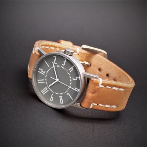 SPQR公式サイト限定仕様】 eki watch φ37mm 新色グレイ文字盤